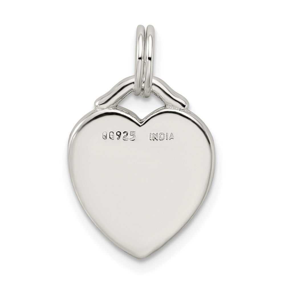 Sterling Silver LIVE LAUGH LOVE Heart Pendant QC7503