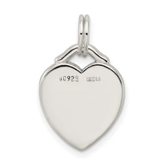Sterling Silver LIVE LAUGH LOVE Heart Pendant QC7503