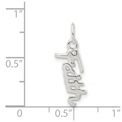 Sterling Silver Faith Pendant QC7505
