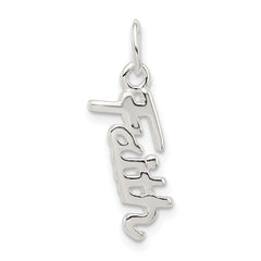 Sterling Silver Faith Pendant QC7505