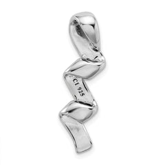 Sterling Silver Rhodium-plated Love, Live, Laugh Charm QC7510