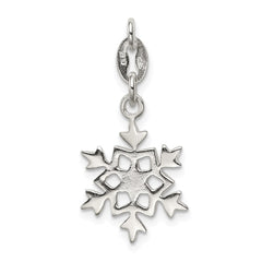 Sterling Silver Polished Snowflake Charm QC7573