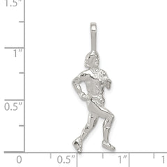 Sterling Silver Runner Pendant QC759