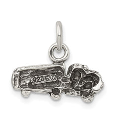 Sterling Silver Antiqued Truck Charm QC7593