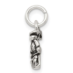 Sterling Silver Antiqued Train Charm QC7594
