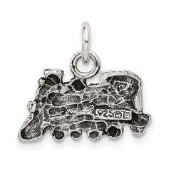 Sterling Silver Antiqued Train Charm QC7594