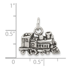 Sterling Silver Antiqued Train Charm QC7594