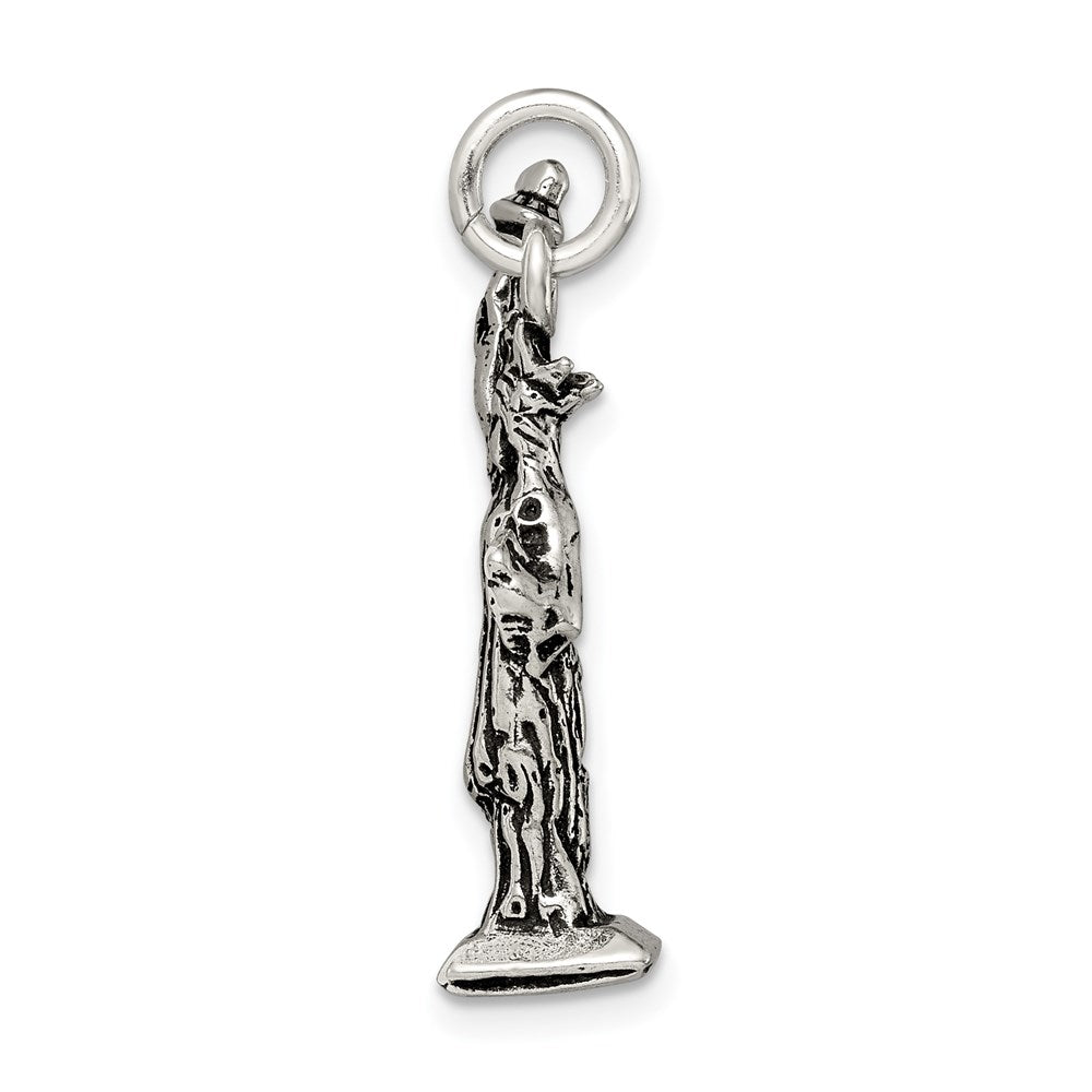 Sterling Silver Antiqued Statue of Liberty Charm QC7603