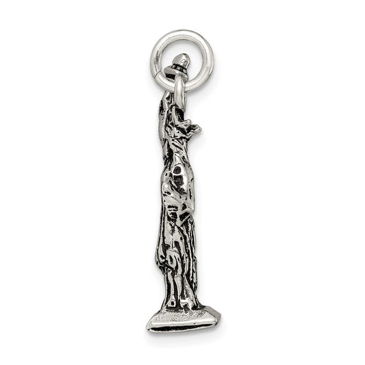 Sterling Silver Antiqued Statue of Liberty Charm QC7603