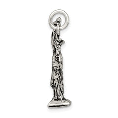 Sterling Silver Antiqued Statue of Liberty Charm QC7603