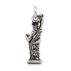 Sterling Silver Antiqued Statue of Liberty Charm QC7603
