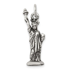 Sterling Silver Antiqued Statue of Liberty Charm QC7603
