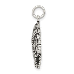 Sterling Silver Antiqued Man Charm QC7615