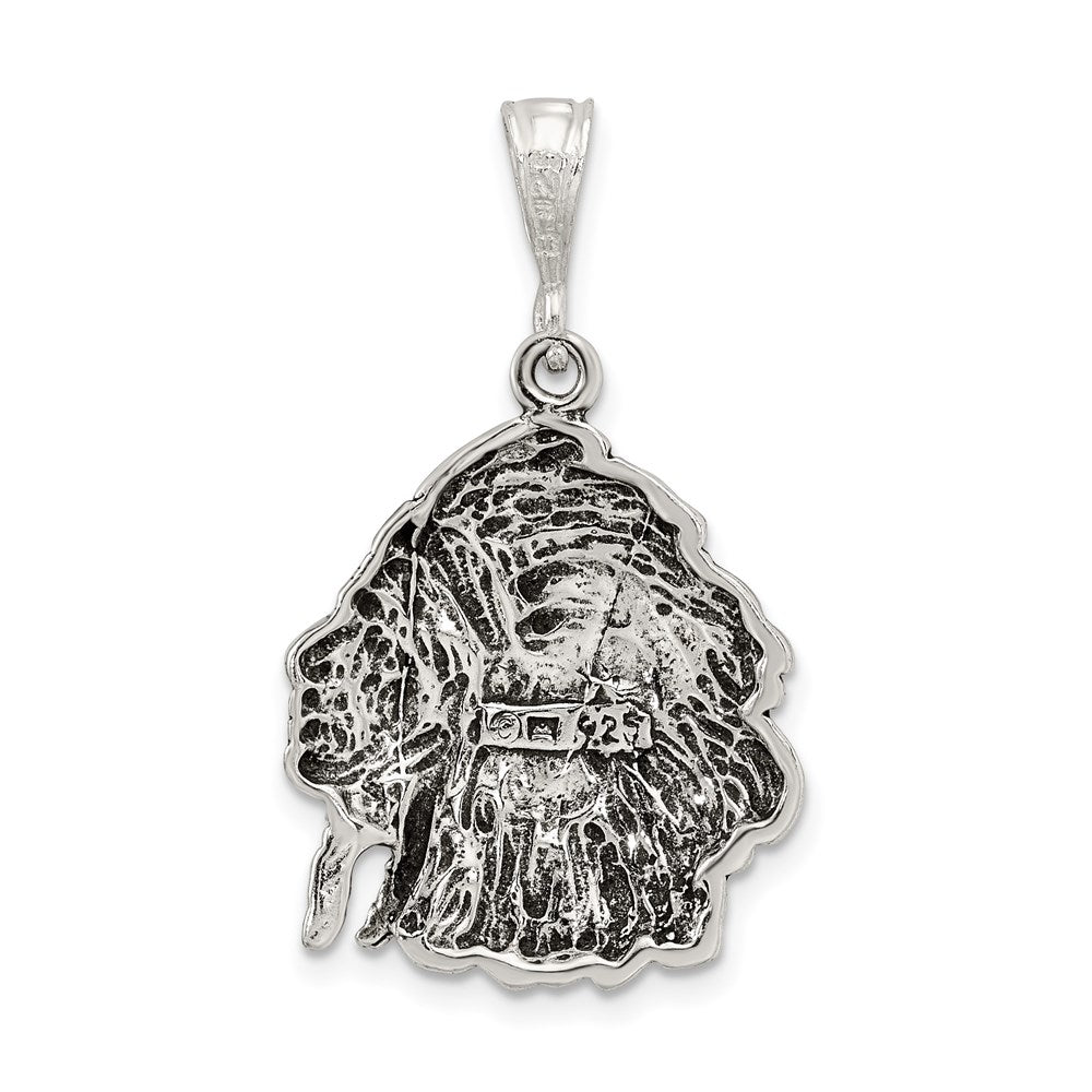Sterling Silver Antiqued Man Charm QC7615