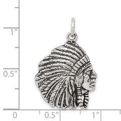 Sterling Silver Antiqued Man Charm QC7615
