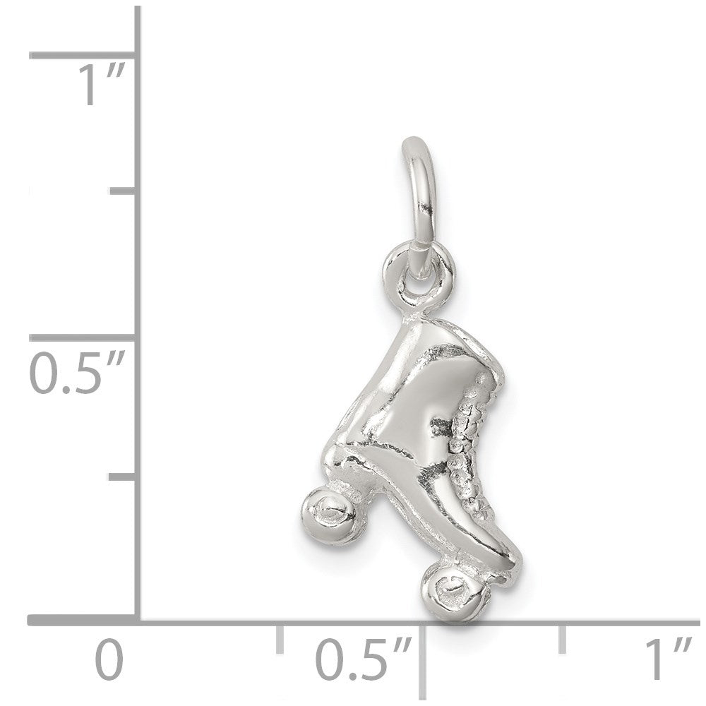 Sterling Silver Roller Skate Charm QC768