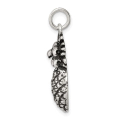 Sterling Silver Antiqued Pineapple Charm QC7705