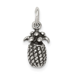 Sterling Silver Antiqued Pineapple Charm QC7706
