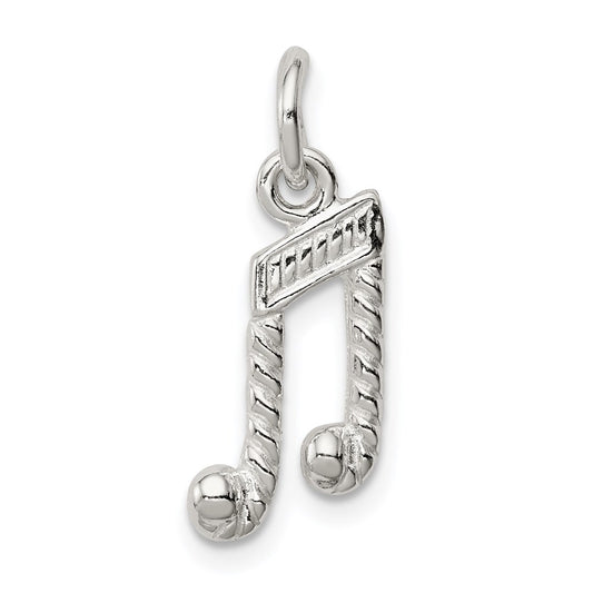 Sterling Silver Music Notes Charm QC776