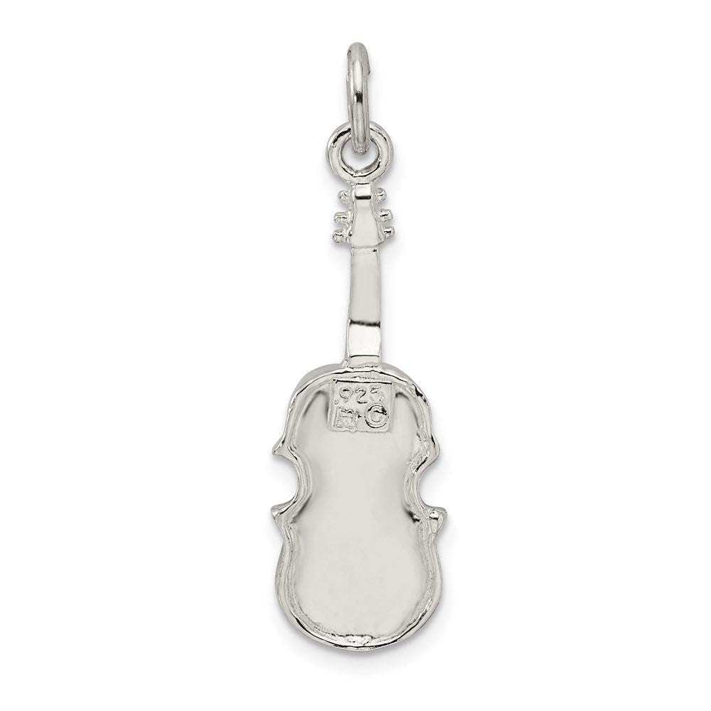 Sterling Silver Violin Charm QC784