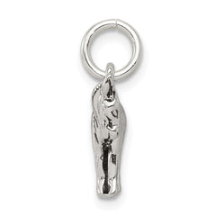 Sterling Silver Antiqued Donkey Charm QC7842
