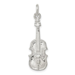 Sterling Silver Violin Charm QC784