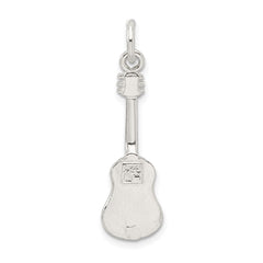 Sterling Silver Guitar Charm QC786