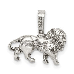 Sterling Silver Antiqued Lion Charm QC7865
