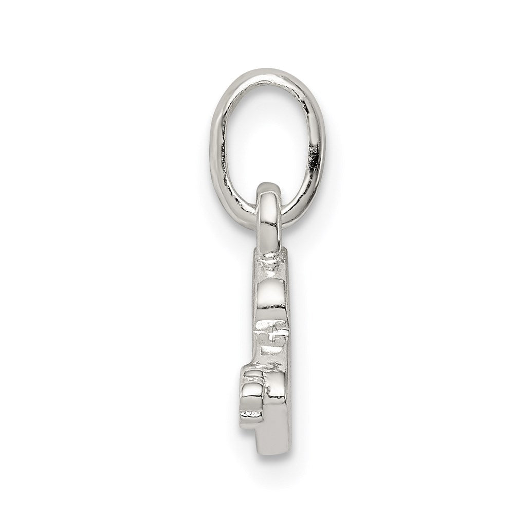 Sterling Silver Letter B with Enamel Pendant QC7935B