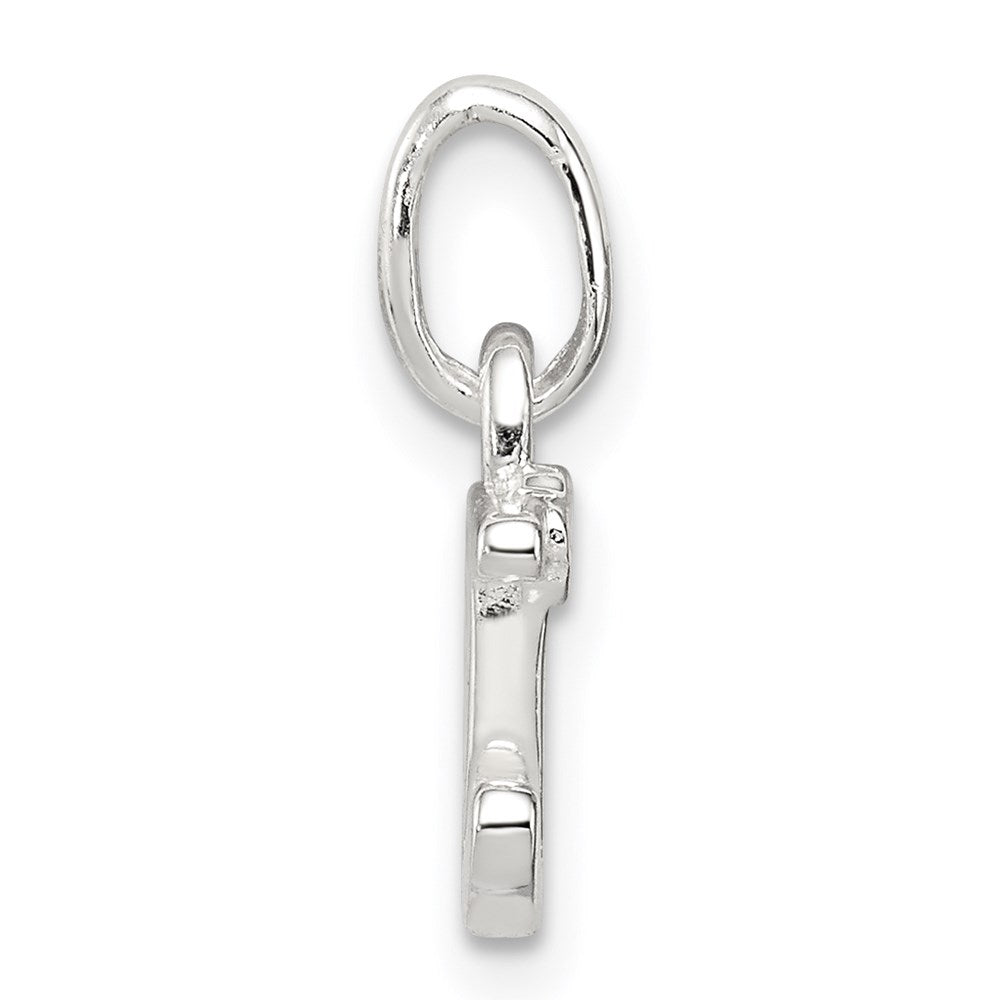 Sterling Silver Letter D with Enamel Pendant QC7935D