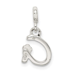 Sterling Silver Letter G with Enamel Pendant QC7935G