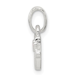 Sterling Silver Letter H with Enamel Pendant QC7935H