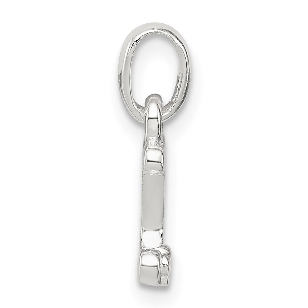 Sterling Silver Letter J with Enamel Pendant QC7935J