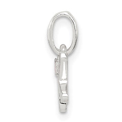 Sterling Silver Letter K with Enamel Pendant QC7935K