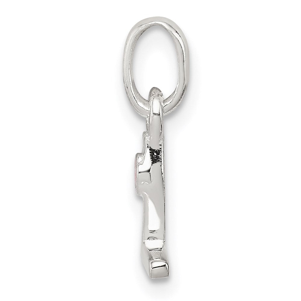 Sterling Silver Letter L with Enamel Pendant QC7935L