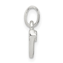 Sterling Silver Letter N with Enamel Pendant QC7935N