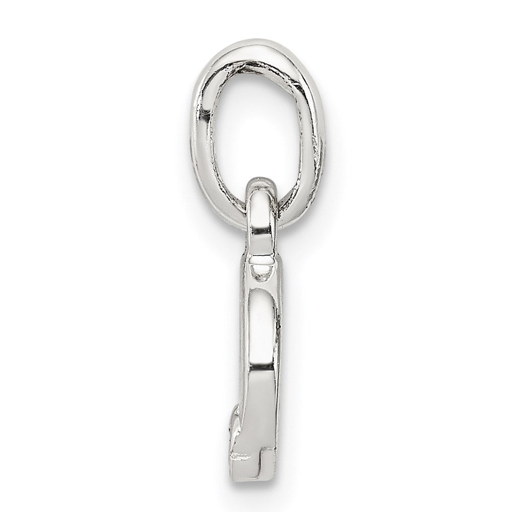 Sterling Silver Letter O with Enamel Pendant QC7935O