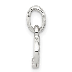 Sterling Silver Letter O with Enamel Pendant QC7935O