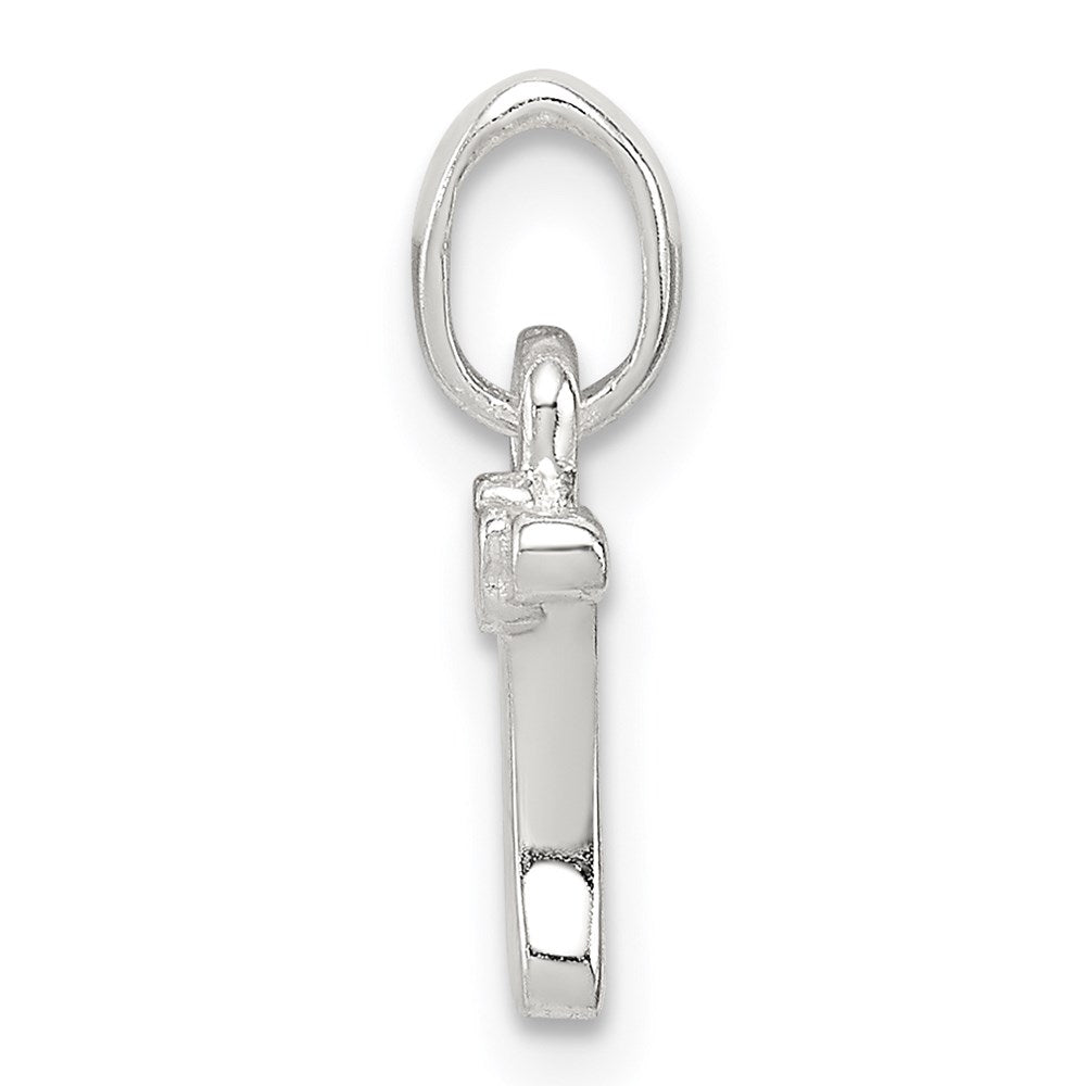 Sterling Silver Letter T with Enamel Pendant QC7935T