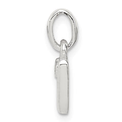 Sterling Silver Letter W with Enamel Pendant QC7935W