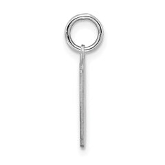 Sterling Silver Rhodium-plated Blue Birth Certificate Polished Charm QC8