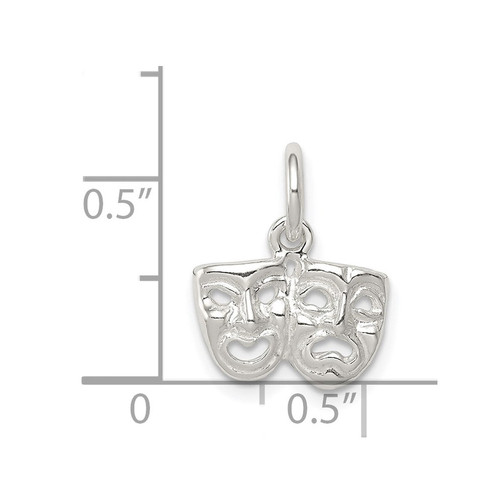 Sterling Silver Comedy/tragedy Charm QC800
