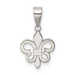 Sterling Silver Polished Fleur De Lis Pendant QC8110