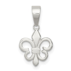 Sterling Silver Polished Fleur De Lis Pendant QC8110