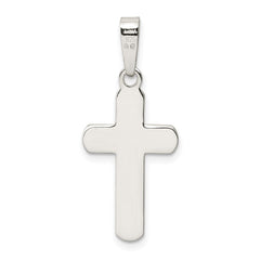 Sterling Silver Polished Cross Pendant QC8119