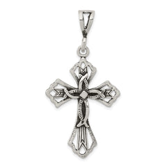 Sterling Silver Antiqued Cross Pendant QC8128