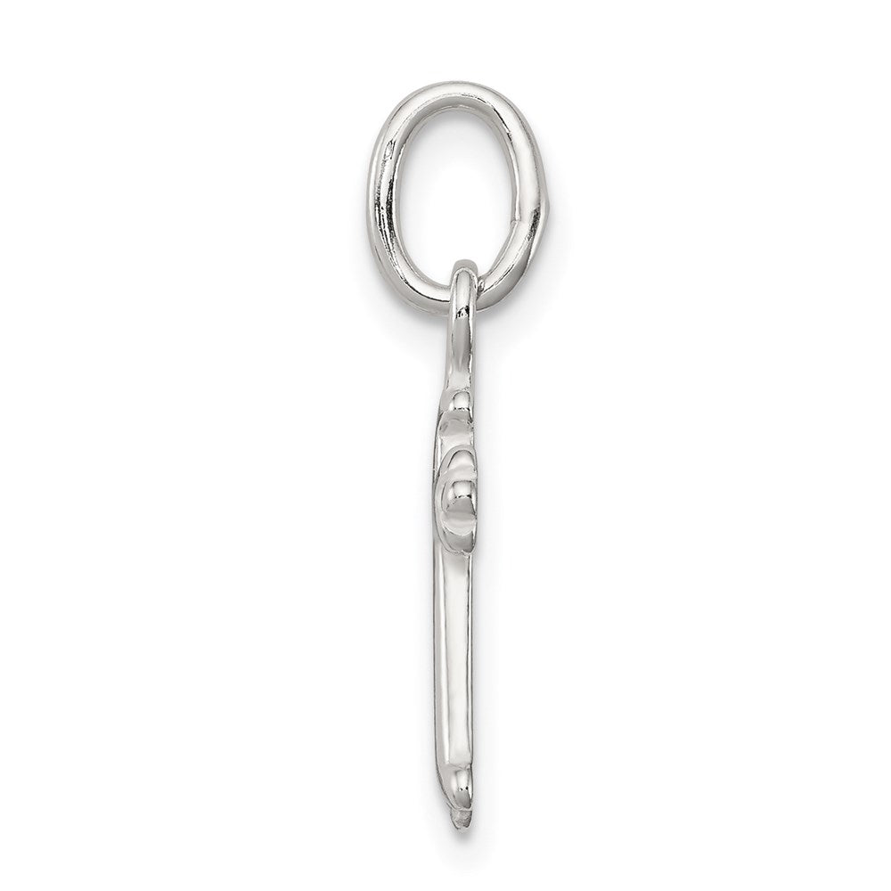 Sterling Silver Polished Cross Charm QC8149