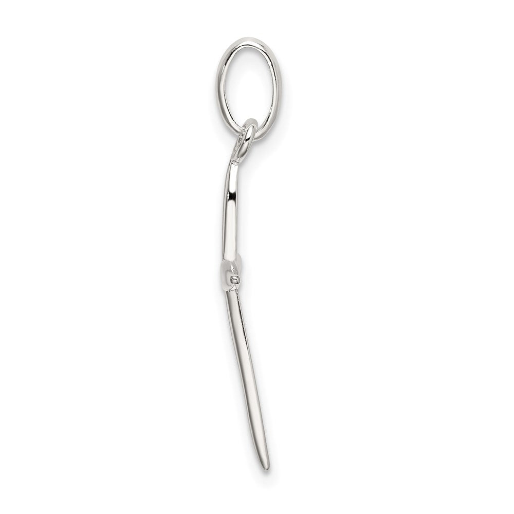 Sterling Silver Polished Passion Cross Charm QC9029