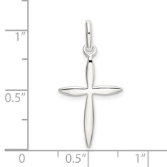 Sterling Silver Polished Passion Cross Charm QC9029