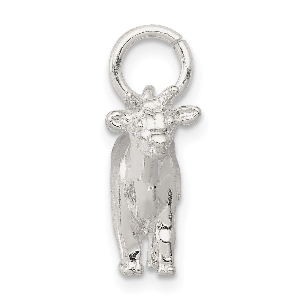 Sterling Silver Cow Charm QC904